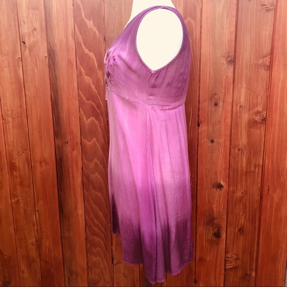 Plum purple rayon sundress - Picture 3 of 8